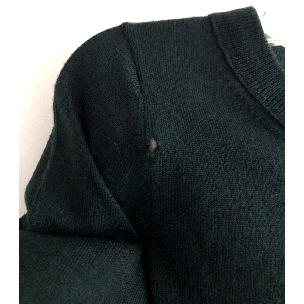 J. Crew | Women's 3/4 Sleeve Crew Neck Pullover Wool Tee Size XS Green
